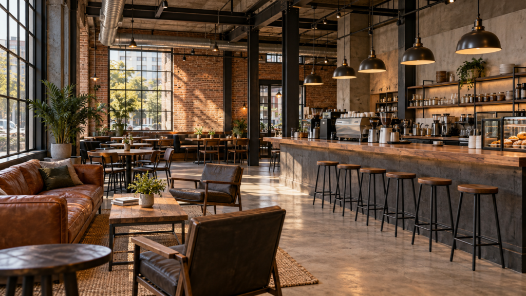 coffeeshop interyer dizaynı
kafe interyer dizaynı, coffeeshop dizaynı ideyaları, qəhvəxana interyeri, sənaye üslubu kafe, skandinav üslubu, biofilik dizayn, açıq bar konsepsiyası, kafe işıqlandırması, speciality qəhvə, Bakıda coffeeshop